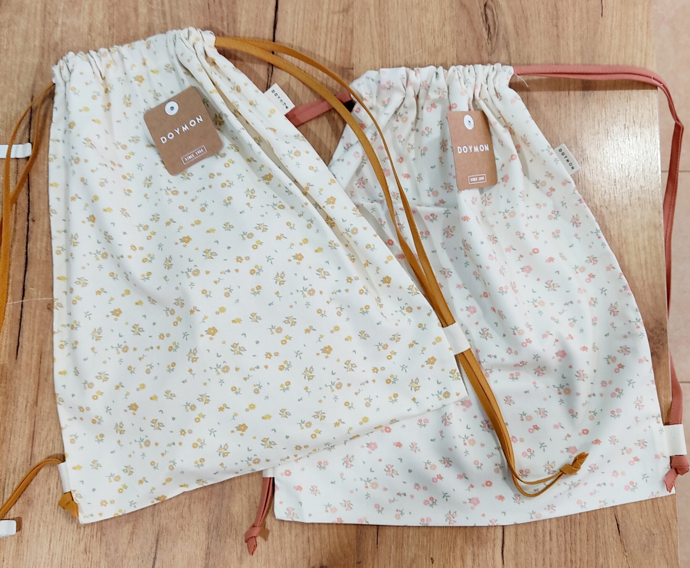 Mochila saco guardería infantil flores - 1