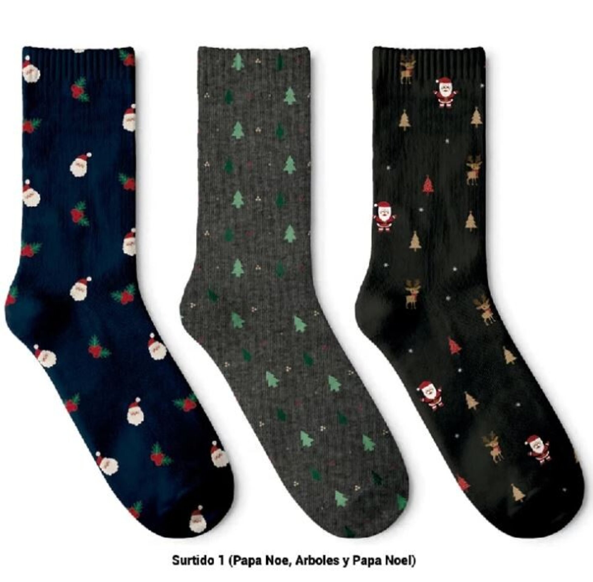 Calcetines Navideños pack 3 - 2