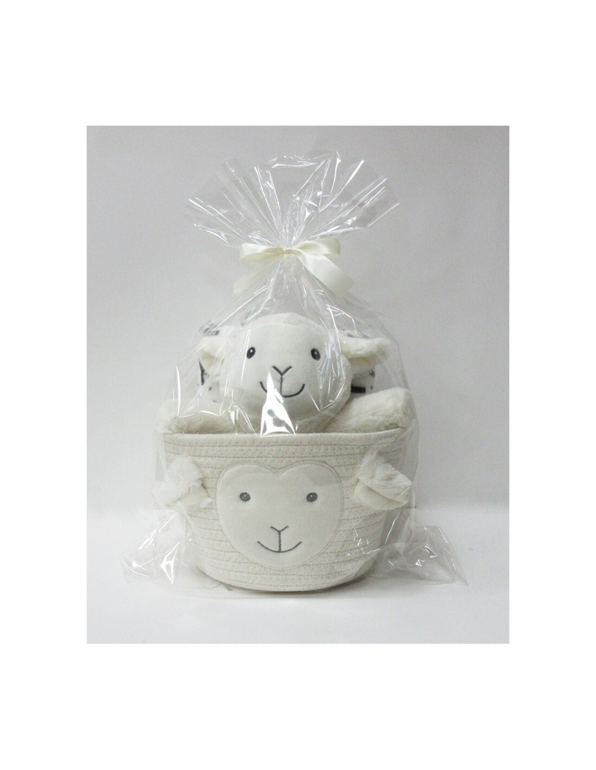 Cesta, manta y peluche Ovejita - 3