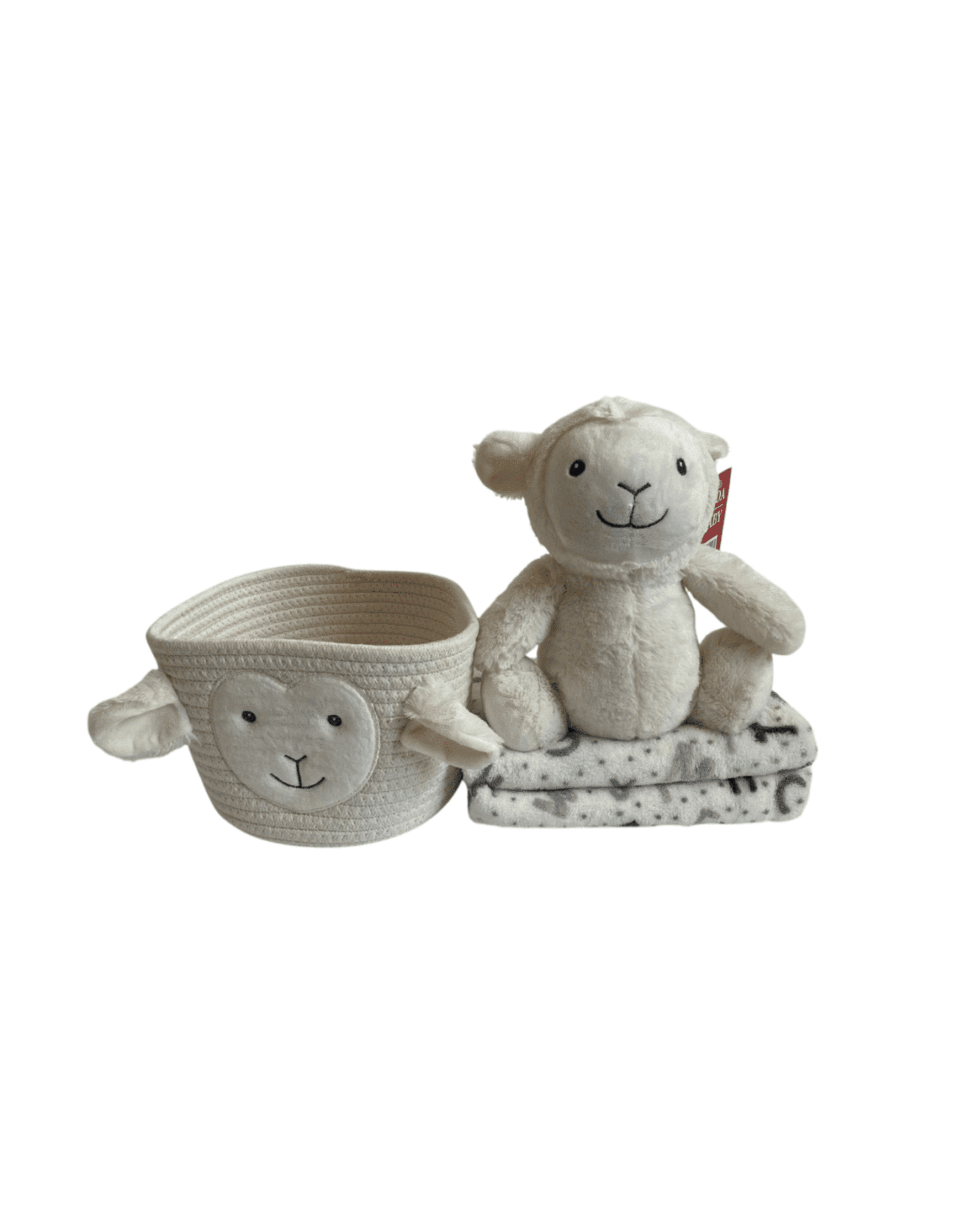 Cesta, manta y peluche Ovejita - 2