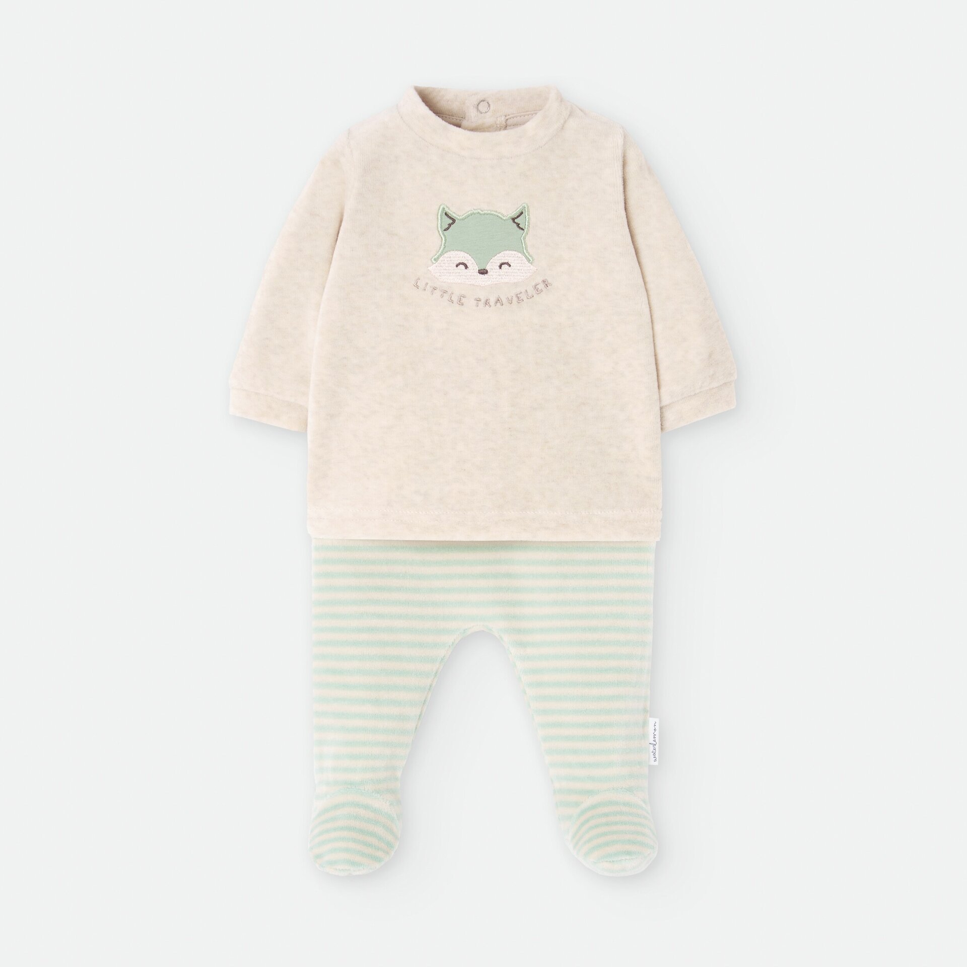 Conjunto bebé zorrito verde - 1