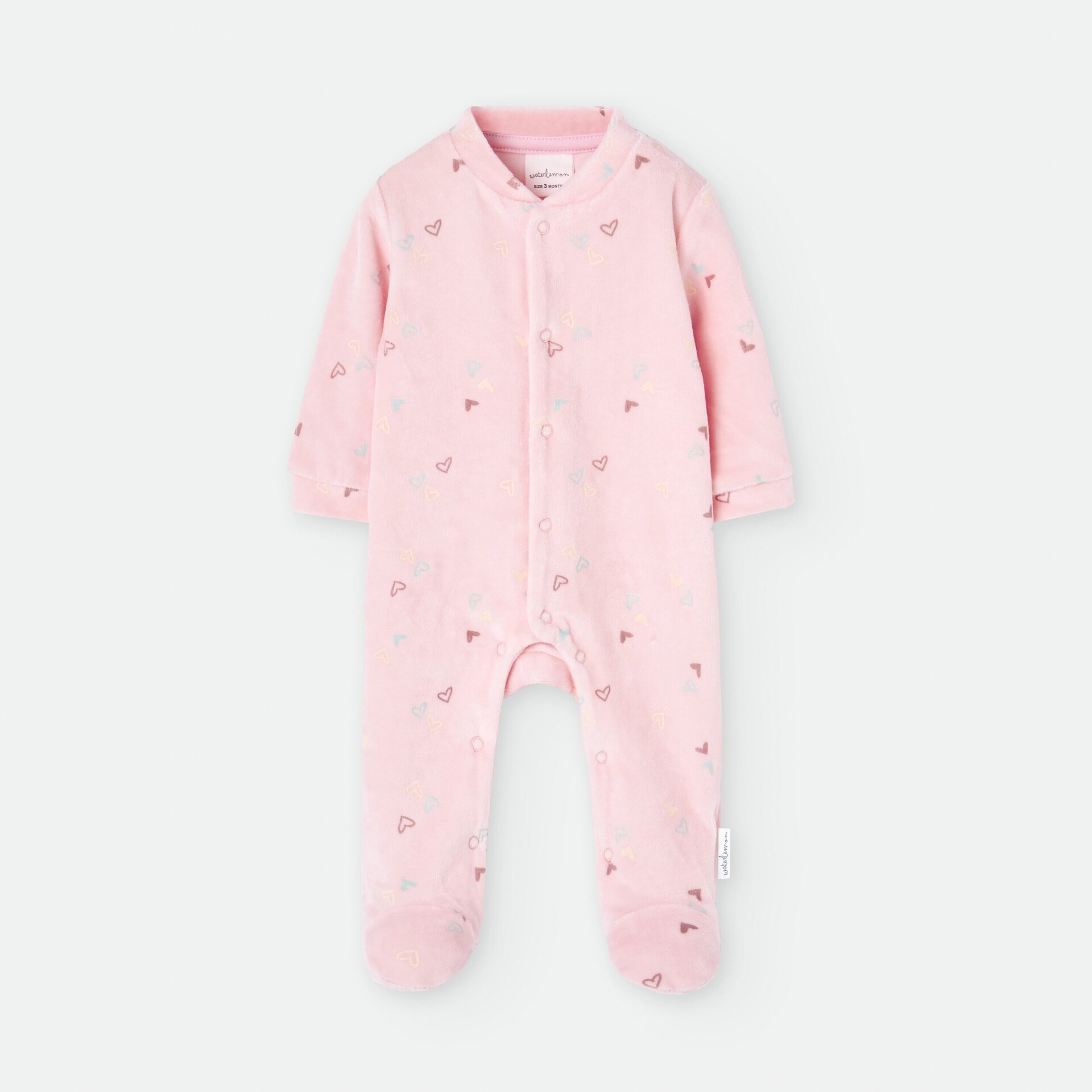 Pelele terciopelo Corazones - 1