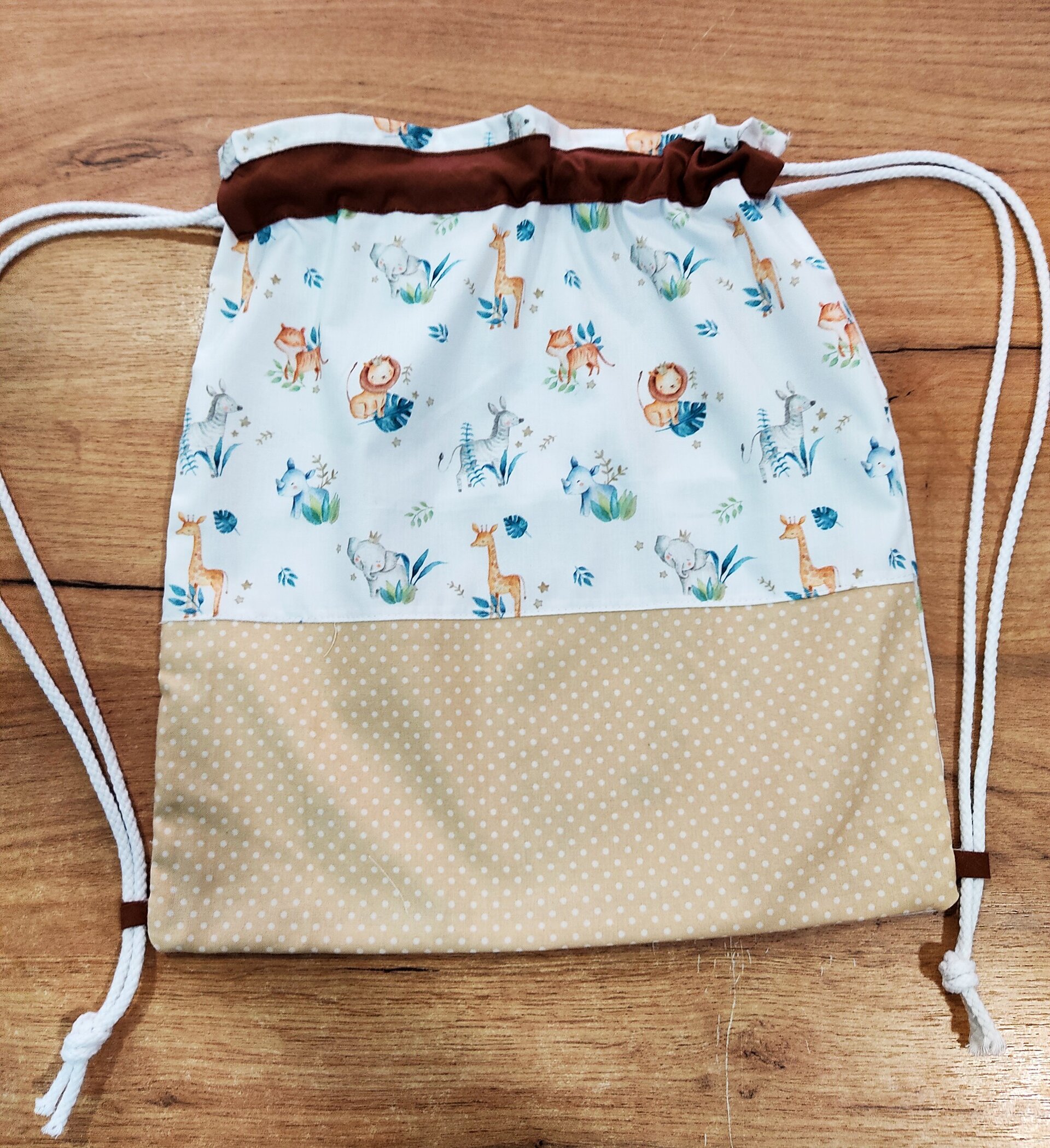 Mochila saco guardería infantil Animales - 1