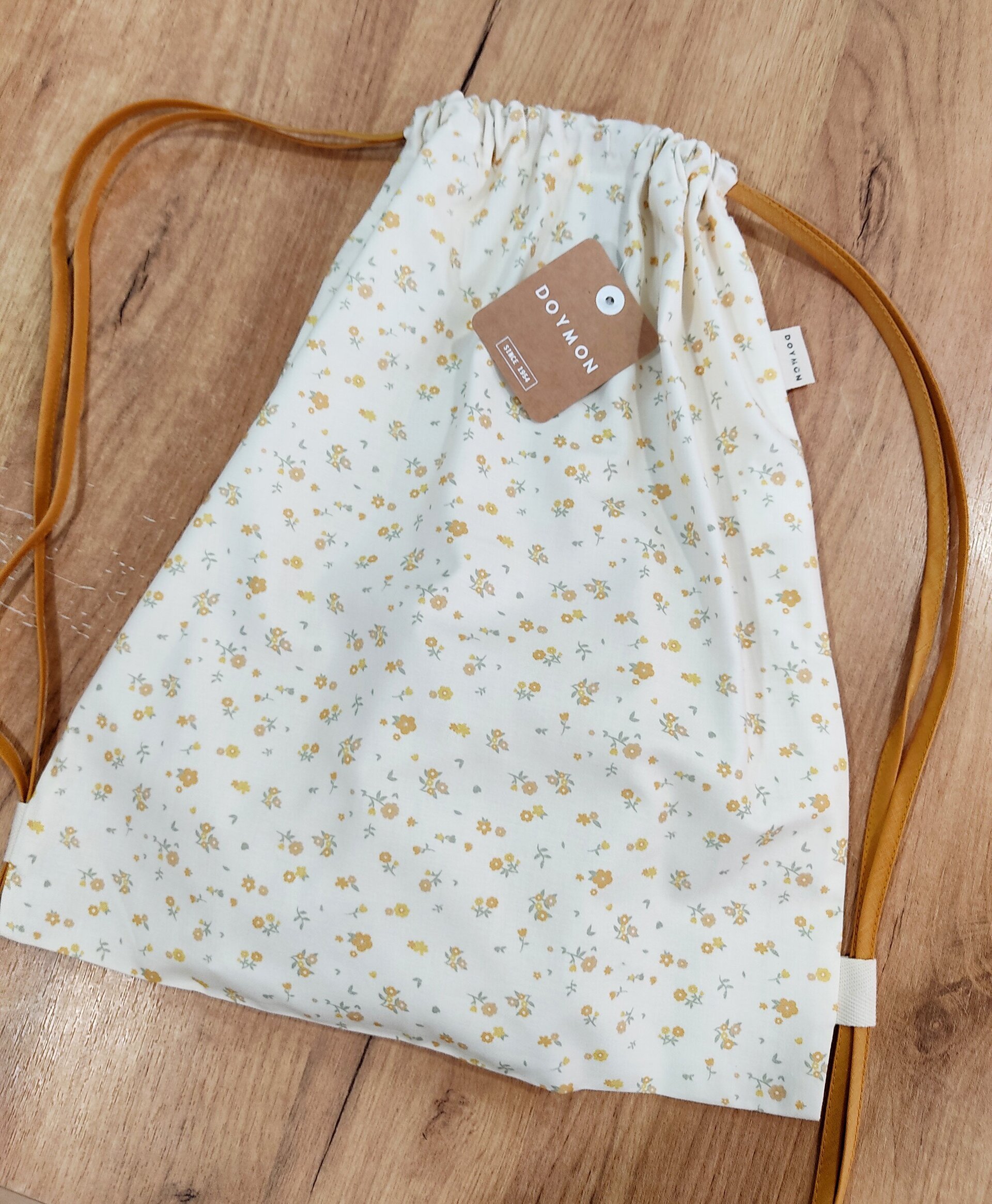 Mochila saco guardería infantil flores - 3