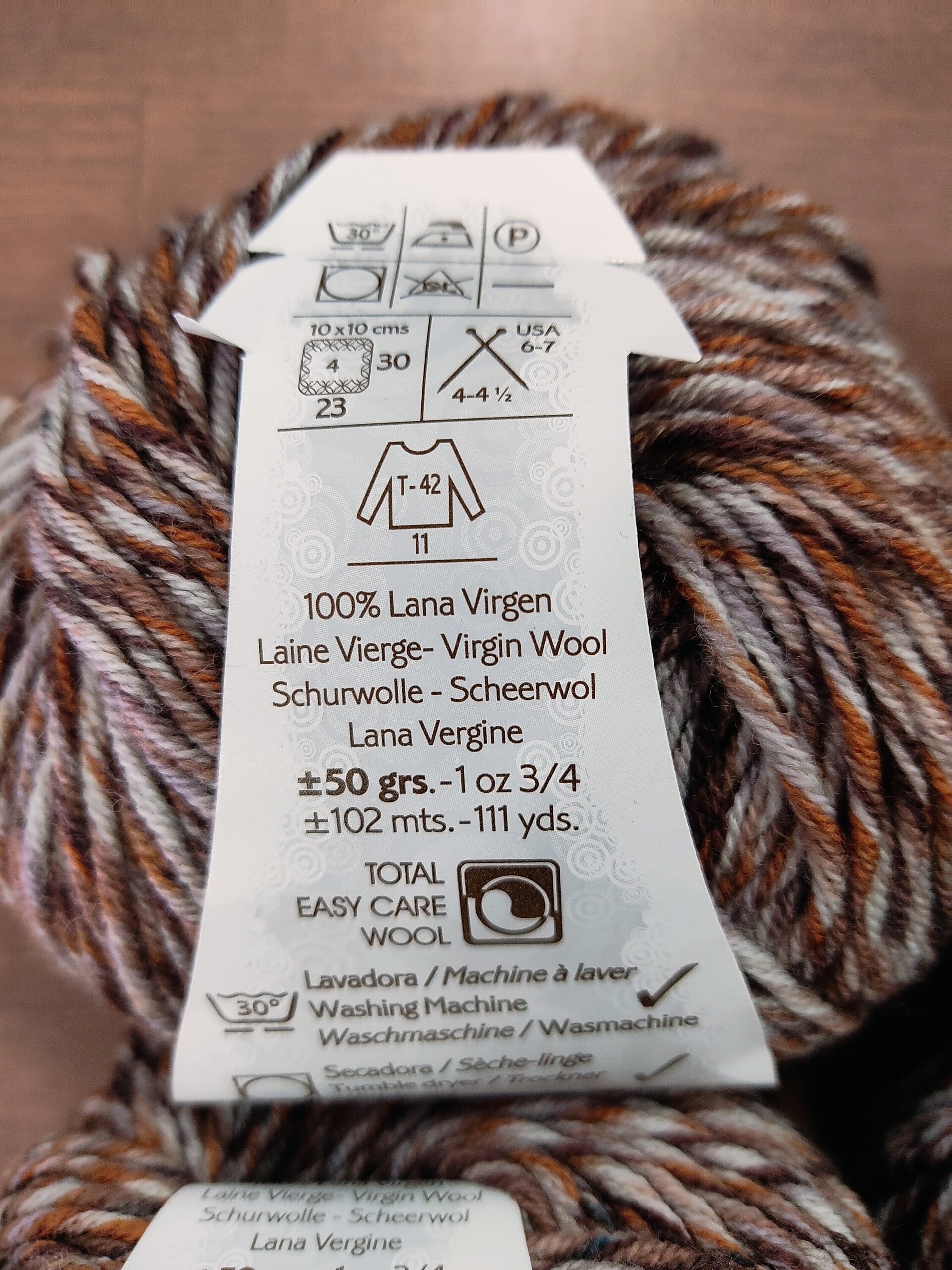 Lote  6 ovillos Merino 100% effect - 2