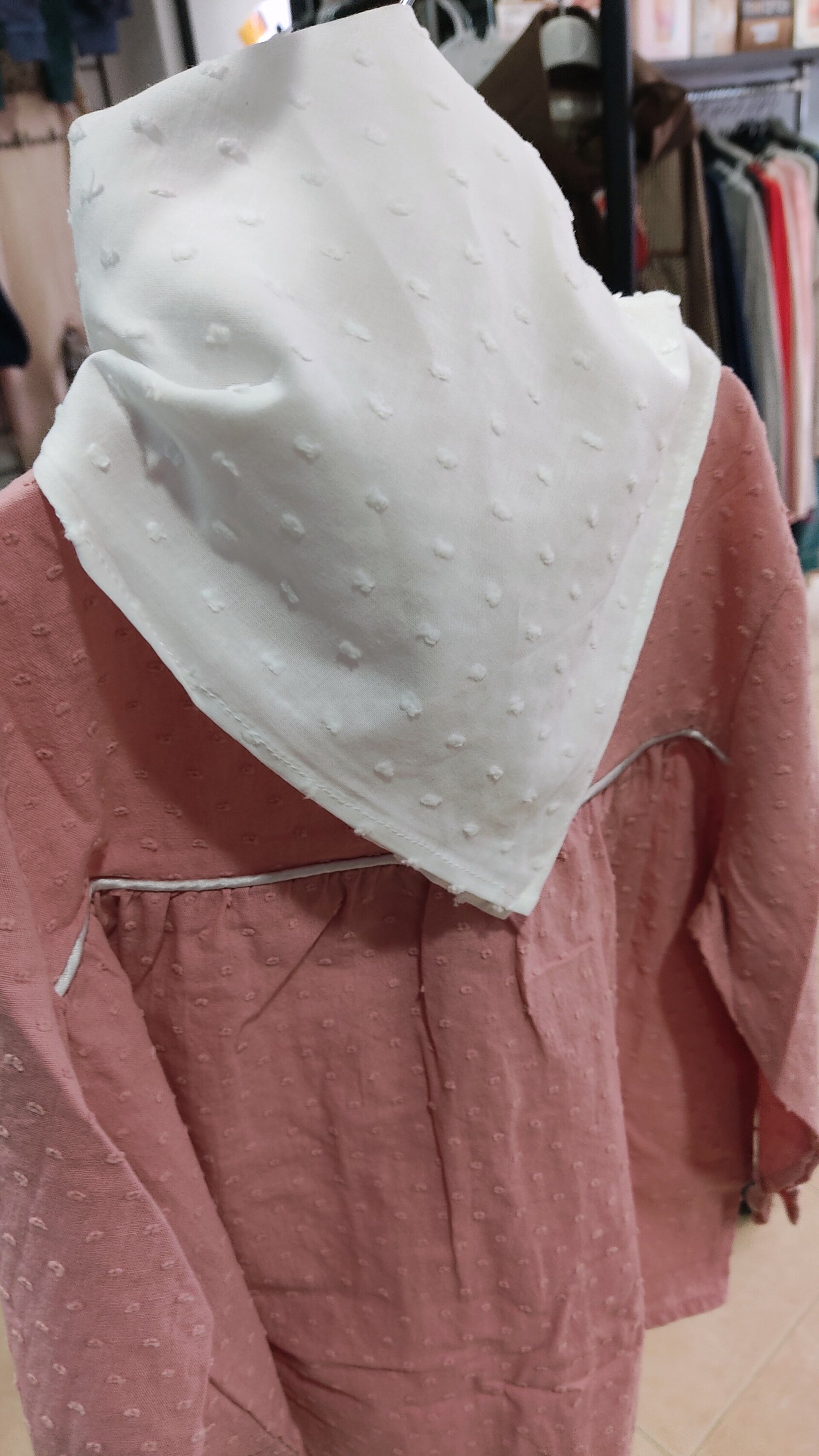 Pañuelo fallero plumetti blanco - 3