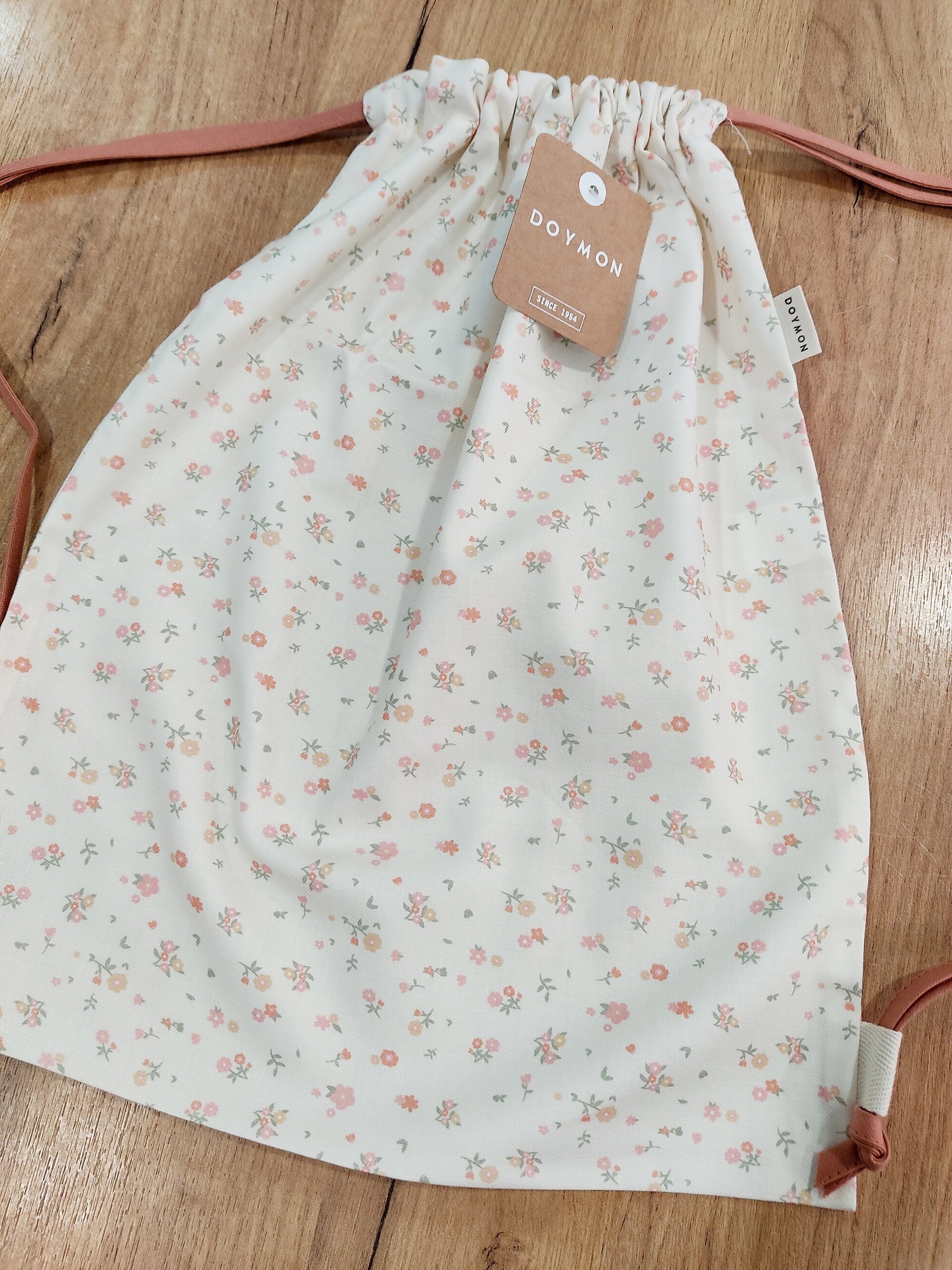 Mochila saco guardería infantil flores - 2