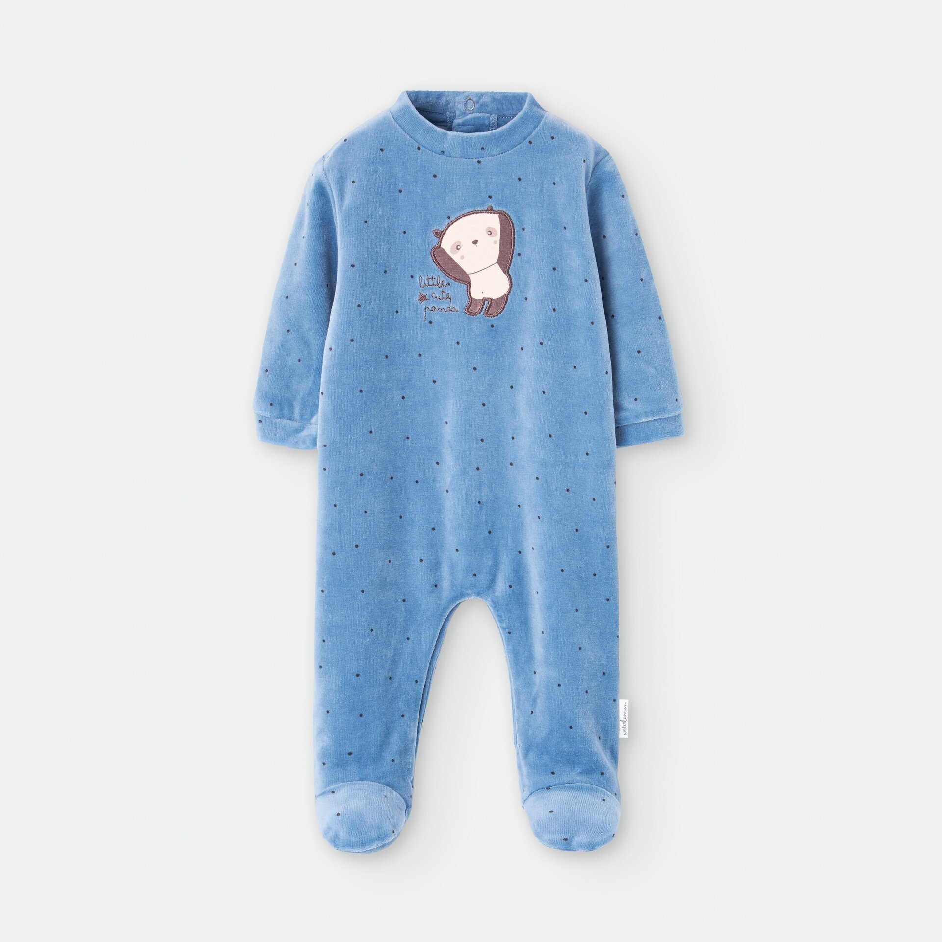 Pelele terciopelo Panda - 1